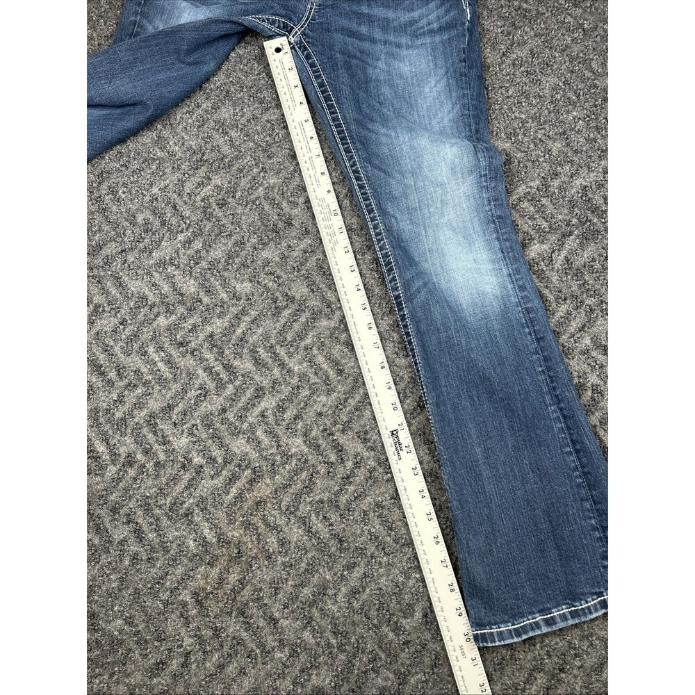 Miss Me Jeans Signature Bootcut 30x30 Embellished Chains Jewels Stretch - Picture 6 of 12